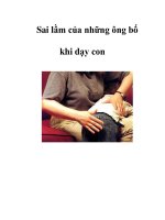 Sai lầm của những ông bố khi dạy con pps