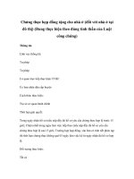 Chứng thực hợp đồng tặng cho nhà ở (đối với nhà ở tại đô thị) (Đang thực hiện theo đúng tinh thần của Luật công chứng) pptx