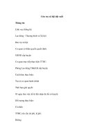 Cứu trợ xã hội đột xuất Thông tin Lĩnh vực thống kê: Lao động - Thương binh doc