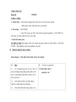 Giáo án hóa học lớp 9 - Tiết 24 ppt