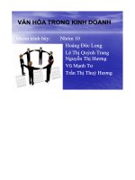 văn hóa trong kinh doanh