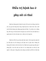 Điều trị bệnh lao ở phụ nữ có thai ppsx