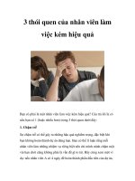 3 thói quen của nhân viên làm việc kém hiệu quả pps