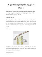 Bí quyết để có phòng tắm đẹp, giá rẻ (Phần 1) pptx