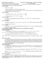 Đề minh họa thi Đại Học khối A 2010 của Bộ Giáo Dục & Đào tạo