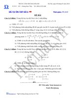 Đề và đáp án tự ôn toán Đại học-số 2