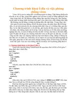 Chương trình khoá ổ đĩa và việc phòng chống virus ppt