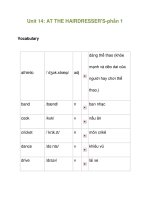 Unit 14: AT THE HAIRDRESSER''''S-phần 1 ppt