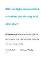 Bài 2 - dentifying competencies & skills -phần 2 potx
