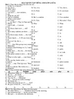 BÀI ÔN TẬP THEO CHƯƠNG TRÌNH SGK LỚP 6 (LẦN 8)