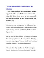Tạo giao diện đăng nhập Windows đẹp mắt cho windows 7 doc