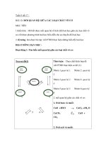 Giáo án hóa học lớp 9 - Tiết 17 ppt
