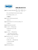 Hướng dẫn giải đề số 6 thi thư hoá năm 2009 pdf