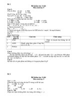 Đề và đáp án sinh học 9 HKI