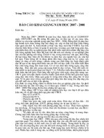 Báo cáo ngày khai giảng.