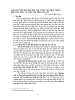 THƯ VIỆN TRƯỜNG đại học với  CÔNG tác PHÁT TRIỂN học LIỆU PHỤC vụ đào tạo THEO tín CHỈ