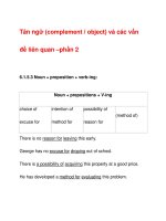 Tân ngữ (complement / object) và các vấn đề liên quan –phần 2 pdf