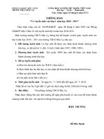 THÔNG BÁO TUYỂN SINH VÀO LỚP 6 NĂM HỌC 2010 - 2011