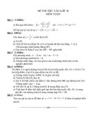 ĐỀ TOÁN & VĂN THI THỬ VÀO 10 ( 2010-2011 )