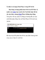 Cài đặt và sử dụng Flash Player trong IE9 64 bit pptx