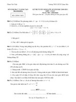 Đề thi vào lớp 10 môn Toán(Thanh Hóa 10-11)