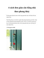 4 cách đơn giản cân bằng nhà theo phong thủy pps
