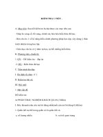 KIỂM TRA 1 TIẾT MÔN SINH LỚP 9 docx