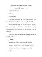 XÂY DỰNG VÀ PHÁT TRIỂN VĂN HOÁ DÂN TỘC TRONG CÁC THẾ KỶ X - XV doc