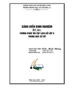 Phương pháp ôn tập sử 9