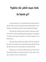 Nghẽn tắc phổi mạn tính là bệnh gì? pptx