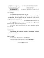 Đề thi tuyển sinh lớp 10 THPT môn Ngữ văn (chuyên) -tỉnh Quảng Nam năm học 2010-2011