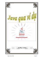 Java cơ bản qua các ví dụ ppt