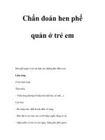 Chẩn đoán hen phế quản ở trẻ em pot