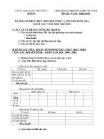 Kế hoạch DMKTĐG trường THCS