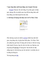 7 mẹo tăng hiệu suất hoạt động của Google Chrome potx