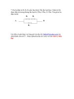 BT ĐIỆN TRỞ (GIẢI THỬ)