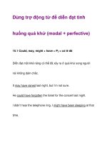 Dùng trợ động từ để diễn đạt tình huống quá khứ pdf