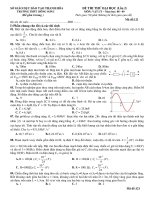 Đề thi thử đại học môn lí năm 2011 - 11 ppsx