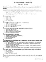 Đề lý thuyết + Đáp án Tin A 379