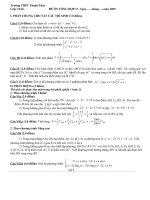 Đề ôn tổng hợp môn Toán lớp 12 - Đề số 17 docx