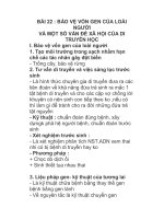 BÀI 22 : BẢO VỆ VỐN GEN CỦA LOÀI NGƯỜI VÀ MỘT SỐ VẤN ĐỀ XÃ HỘI CỦA DI doc