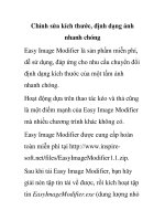 Chỉnh sửa kích thước, định dạng ảnh nhanh chóng Easy Image ppsx