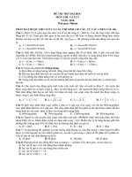 ĐỀ - ĐÁP ÁN THI THỬ ĐH 2010 LÝ