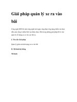 Giải pháp quản lý xe ra vào bãi ppsx