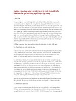 Nghiên cứu công nghệ và thiết bị xử lý chất thải chế biến tinh bột sắn doc