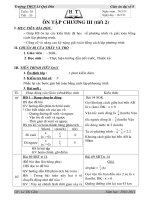 ÔN TẬP CHƯƠNG III (tiết 2) doc