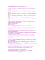 Trắc nghiệm Chuyển hóa VC và NL ( phần 7 ) ppsx