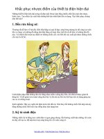 Khắc phục nhược điểm của thiết bị điện hiện đại pptx