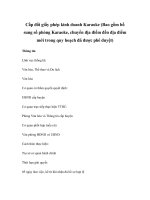 Cấp đổi giấy phép kinh doanh Karaoke (Bao gồm bổ sung số phòng Karaoke, chuyển địa điểm đến địa điểm mới trong quy hoạch đã được phê duyệt) ppsx