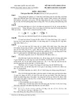 Đê & DA thi vào trường chuyên DHKHTN Ha Noi